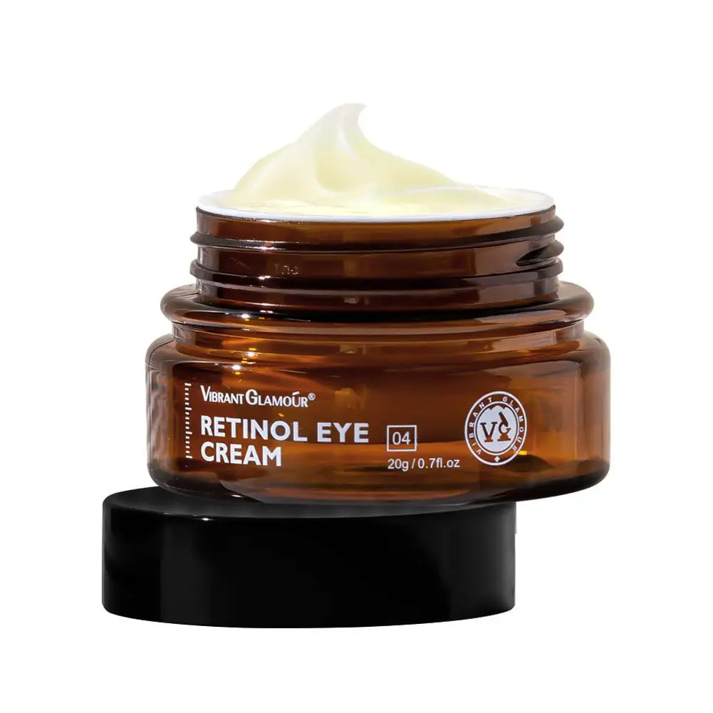 Crema antiojeras de Retinol para mujeres y hombres, elimina las arrugas, línea de piel, cuidado de la hinchazón de los ojos, bolsas hidratantes, Reduce el brillo fino, F6E6