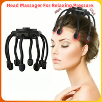 USB Rechargeable Electric Octopus Claw Head Massager for Scalp Relaxation And Stress Relief Body Shaping Massage Equipment