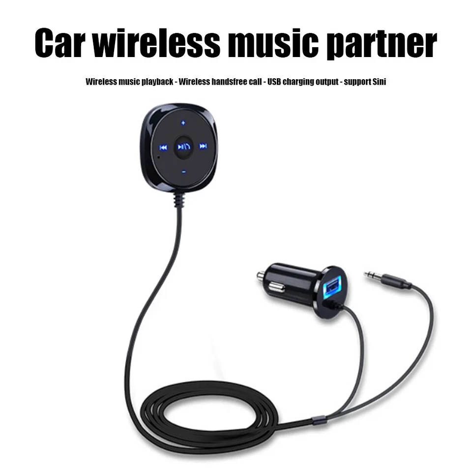 Trasmettitore Bluetooth 5.1 / Adattatore audio per auto con funzione vivavoce