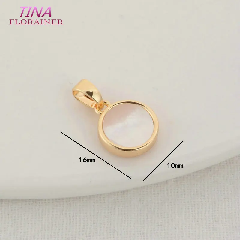 4 Stück 14 Karat Gold Farbe Messing mit Muschel Stern Herz Mond Kreuz Halskette Charms Anhänger Ohrringe Schmuck Herstellung liefert Zubehör – Detail 17
