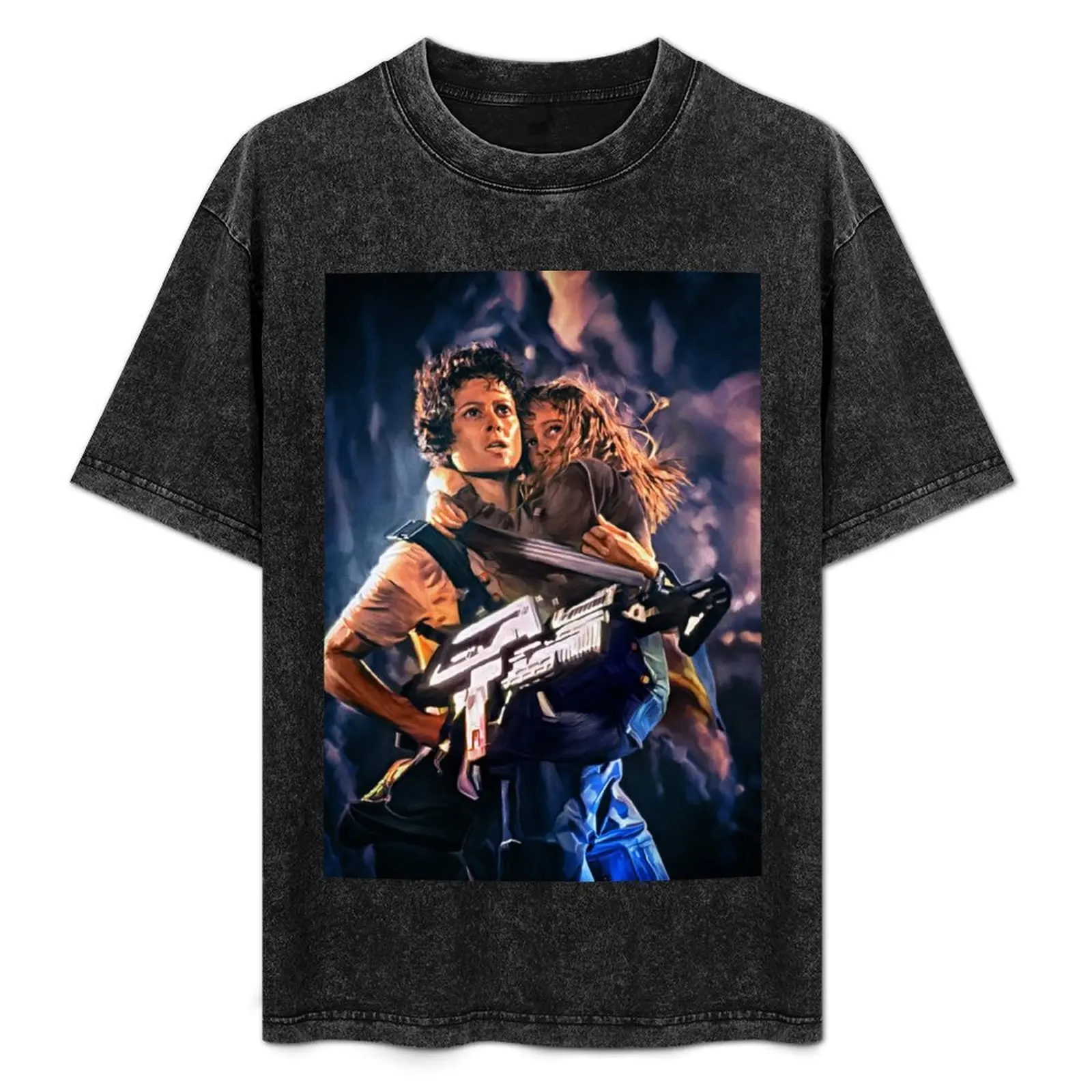 

Sigourney Weaver as Ellen Ripley in Aliens movie. Digital artwork print wall poster. Alien fan art gift. T-Shirt