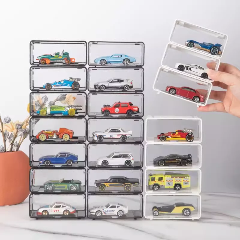 1/64 Diecast Model Car Display Box 1 PCS Storage Box High-Quality With Fasterners Be Connected for hot wheels MiniGT