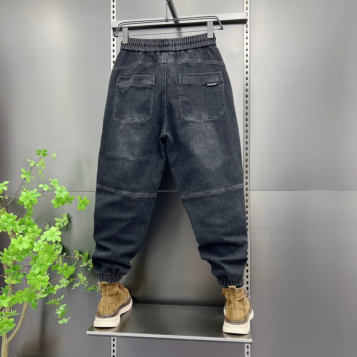 Autunno 2024 Jeans da uomo alla moda American Retro Big ket Harlan Pantaloni Giovani Casual Slim Fit Comodi pantaloni lunghi resistenti all'usura