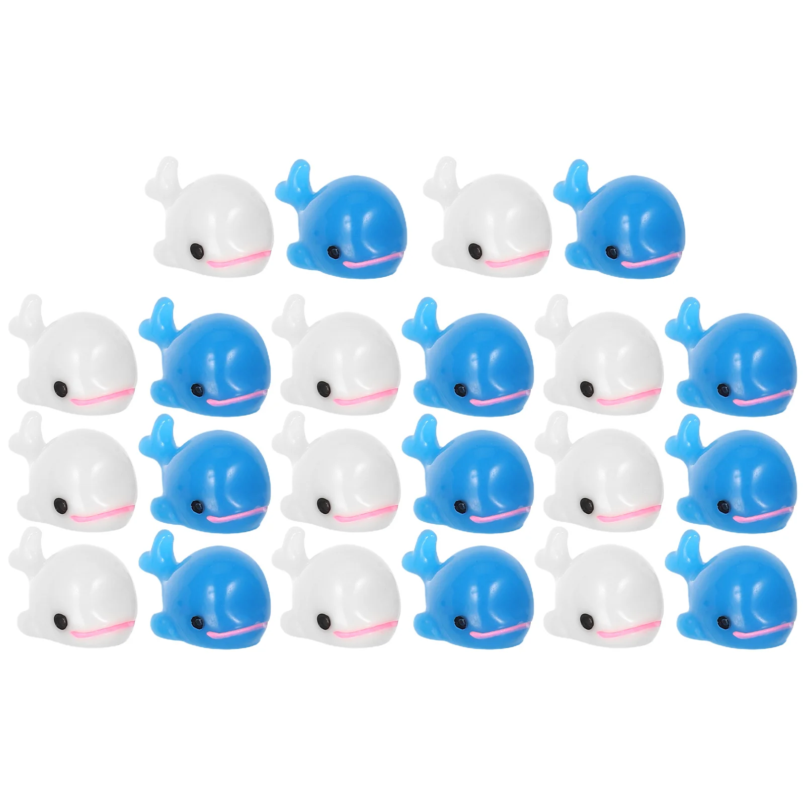 

24Pcs Resin Dolphin Figurines Hawaii Animal Decor Mini Dolphin Sculptures for Outdoor Yard Garden Micro Landscaping Decoration
