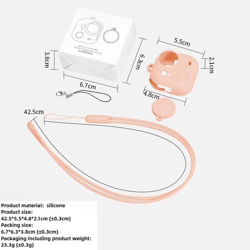 

Silicone Protective Cover, For Insta 360 Go Ultra Thumb Camera Anti Drop Case Protective Set Accessories Case Lens Cover