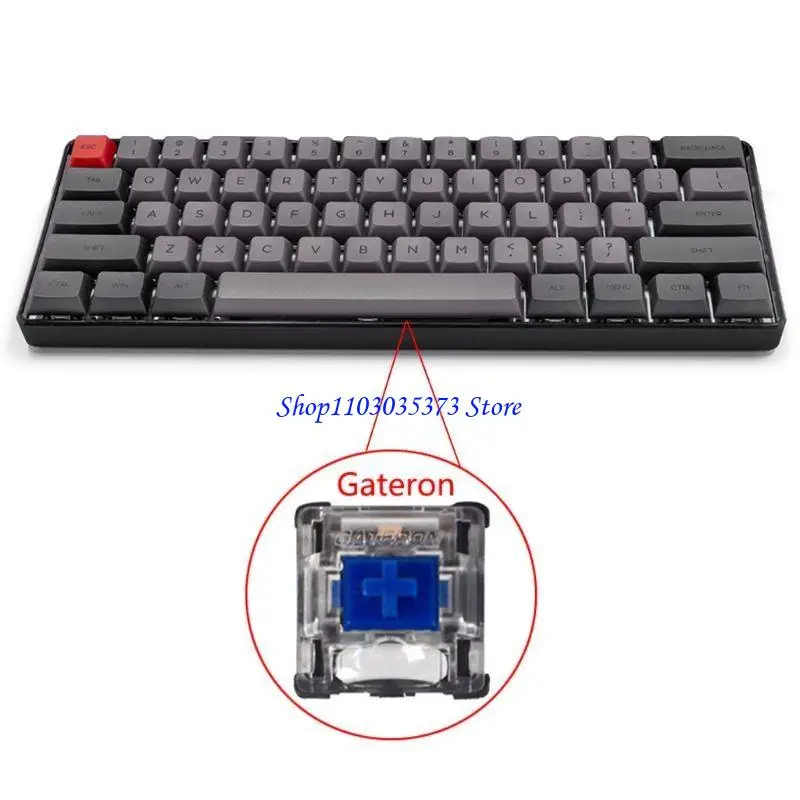 

D46B RGB LED Backlit Mechanical Keyboard,Portable Compact Waterproof Mini PBT