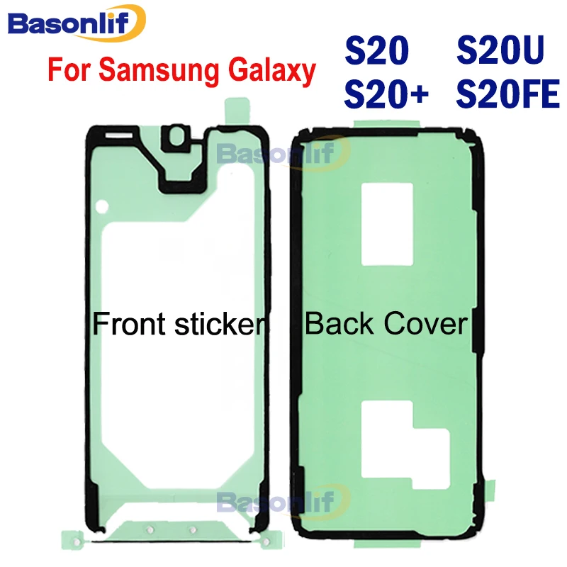 

Задняя крышка батарейного отсека, наклейка с ЖК-дисплеем, водонепроницаемая передняя клейкая наклейка для Samsung Galaxy S20 Plus S20 + S20FE S20U