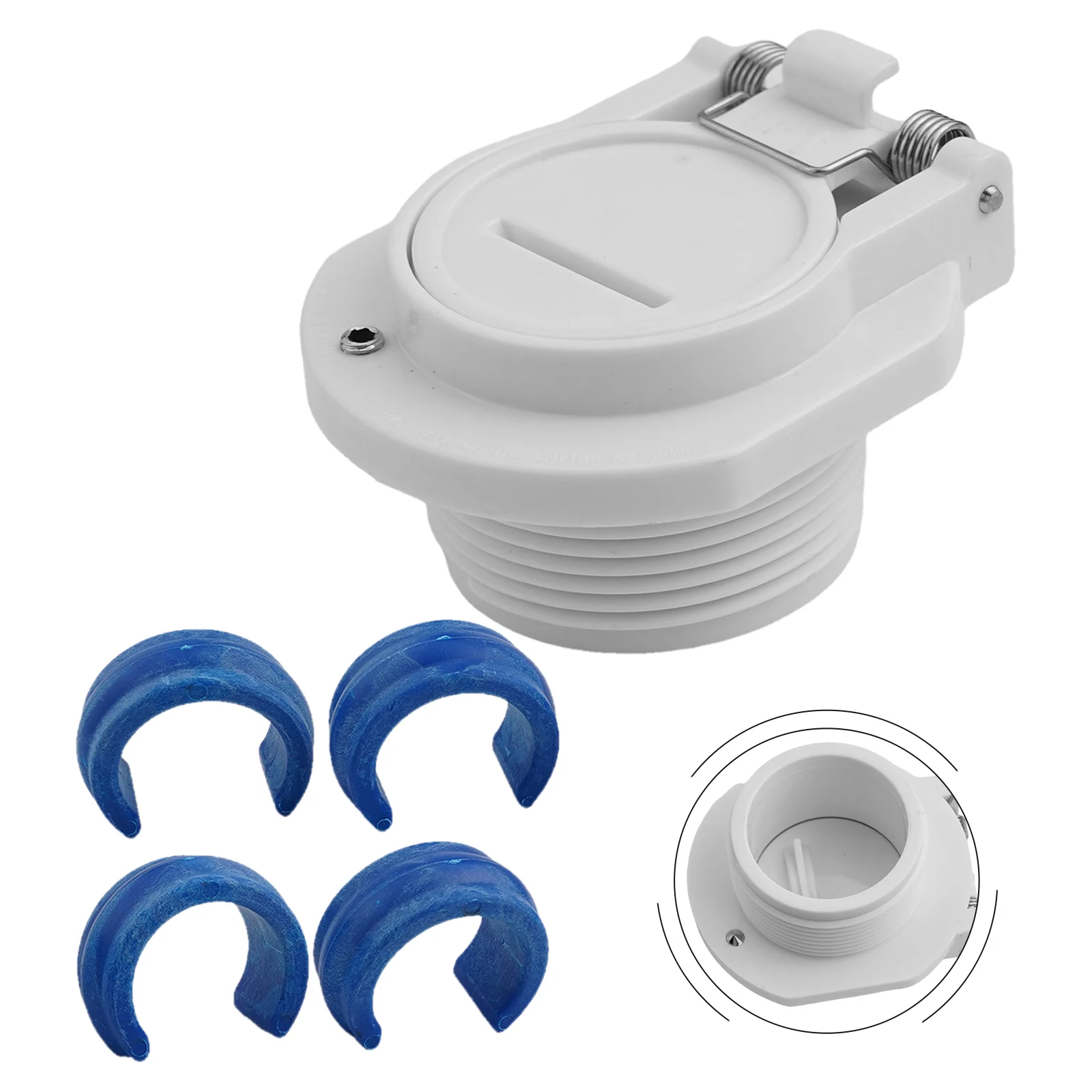 Pool Cleaning Accessory Set Includes Reliable Suction Cup Connector and Weighted Hose Components for Stability