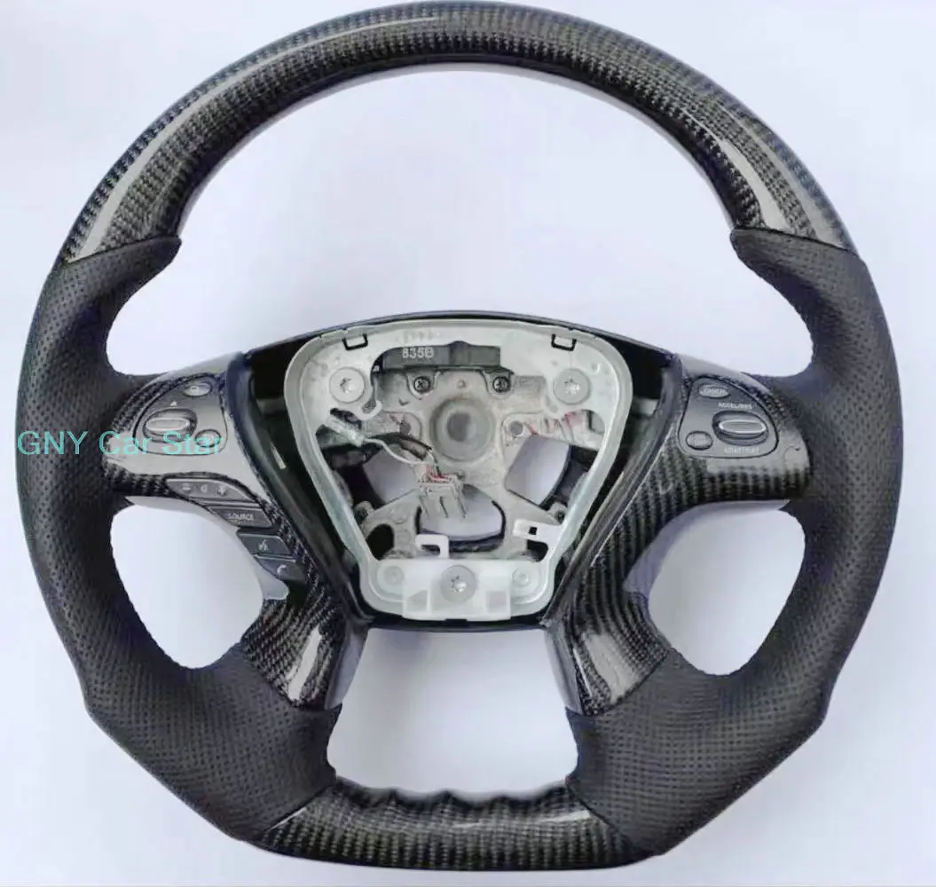 

100% Real Carbon Fiber Car Steering Wheel For Nissan Murano Z52 Infiniti QX60 QX60L Q70
