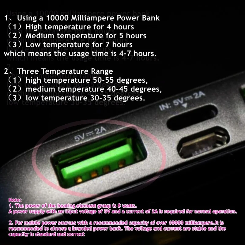 USB-Camping-Schlafsack, ultraleicht, wasserdicht, warm, mit Umschlag, Rucksack-Schlafsäcke für Outdoor-Reisen, Wandern, Heizmatte – Detail 2