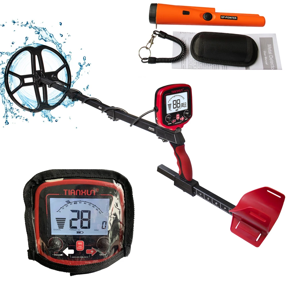 Professional Underground Metal Detector TX-850 with 12inch bigger coil Gold Digger Treasure Hunter Detecting Equipment