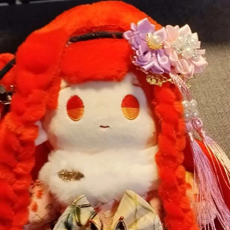 20cm Anime Dragon Raja Uesugi Erii Kawaii Cosplay Soft Cotton Doll Body Cartoon DIY Change Suit Toy Figures Fans Collection Gift