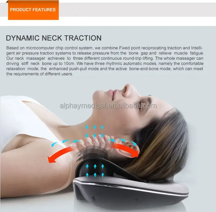 Physiotherapy Cervical Pain Relief Machine Cervical Distraction Device Vibration Neck Massager