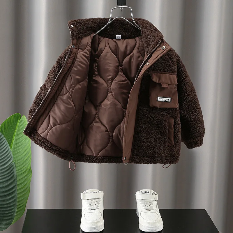 Boys Coat Overcoat Jacket Windbreak Outerwear 2024 Soft Winter Autumn Cotton High Quality Christmas Gift Children's Clothing