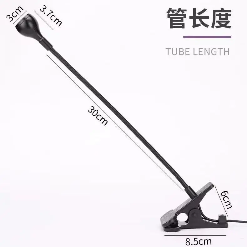 สีม่วงเรืองแสงการตรวจจับเล็บโคมไฟ USB Clip-On UV 3W Curing Light น้ํามันสีเขียว Shadowless 395nm กาวโคมไฟสําหรับเล็บ Art