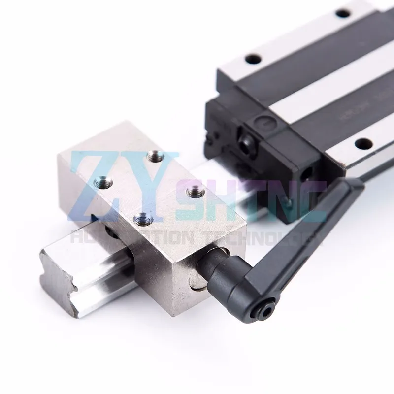 HGR15/HGR20/HGR25/HGR30/HGR35/HGR45 Linear guide rail clamp fixed ring slider lock guide rail limiter Aluminum alloy or 45 steel