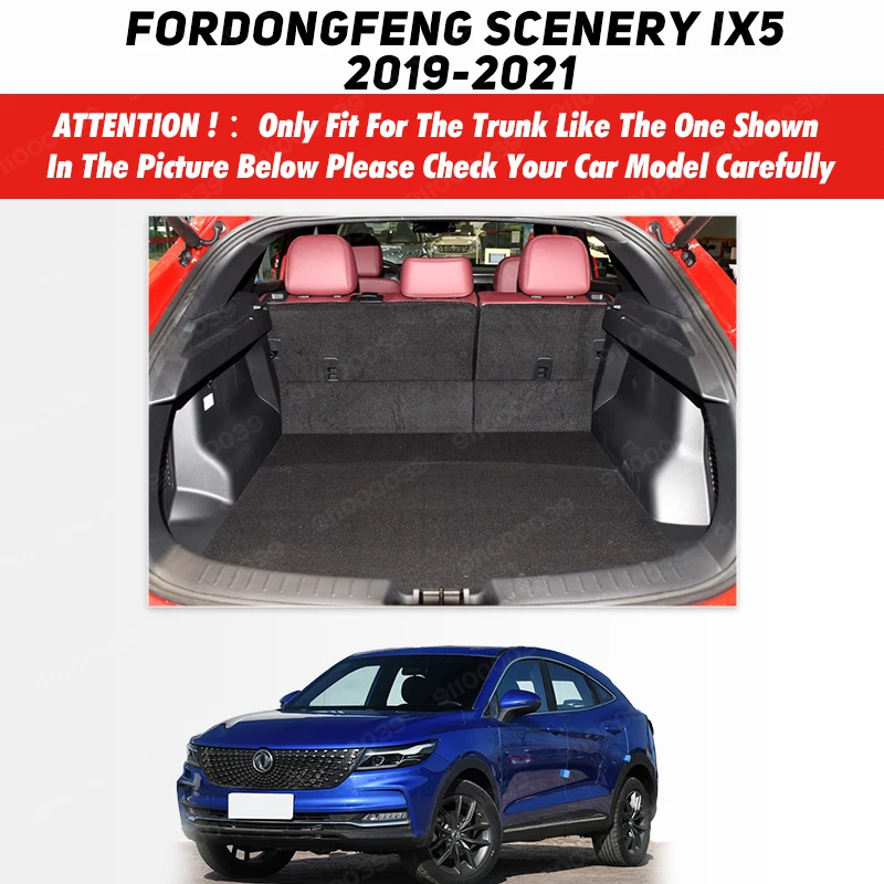 Auto Full Coverage Trunk Mat For Dongfeng Scenery IX5 2019 2020 2021 Car Boot Cover Pad Interior Protector Accessories