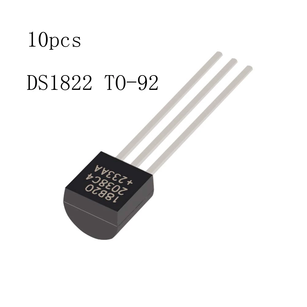 10pcs DS18B20 Temperature Sensor, Dallas 18B20 DS1822 TO-92 Digital Temperature Sensor for Arduino and Raspberry Pi