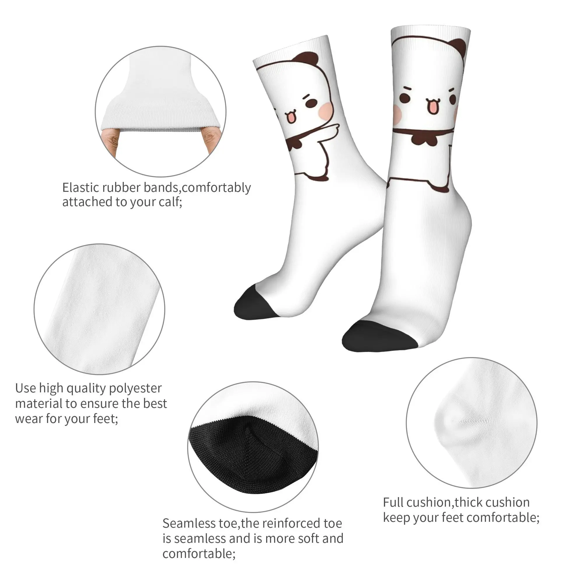 Lindo Bubu está lanzando chanclas en calcetines Dudu medias Harajuku calcetines largos para todas las estaciones accesorios para hombre mujer regalo de Navidad