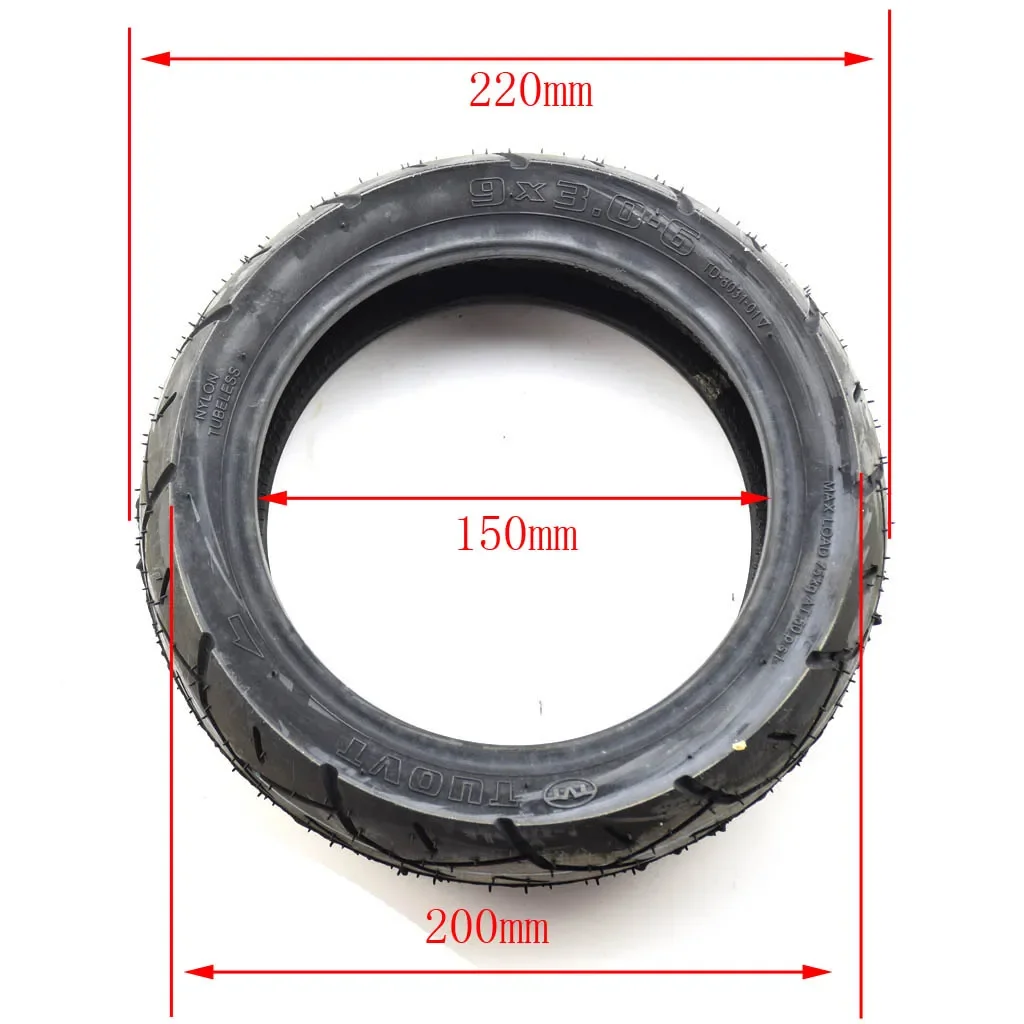 9x3.0-6 Road Tire 9*3.0-6 Tubeless Tire Tyre For ATV QUAD Buggy Mower Go-kart Buggy