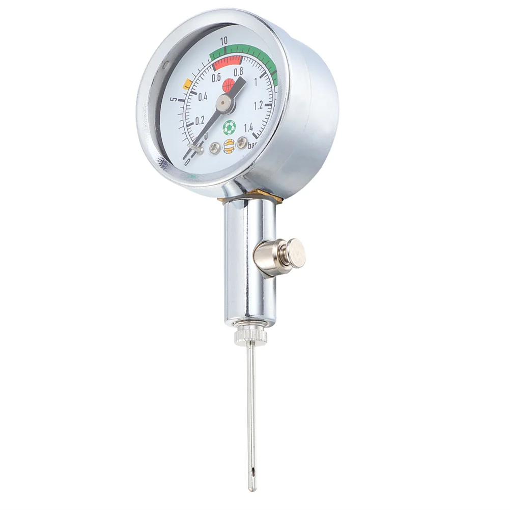 Accurate Ball Pressure Gauge 20 PSI / 14 Bar Barometers Inner Air Pressure Gauge for Football Soccer Volleyball Basketball and