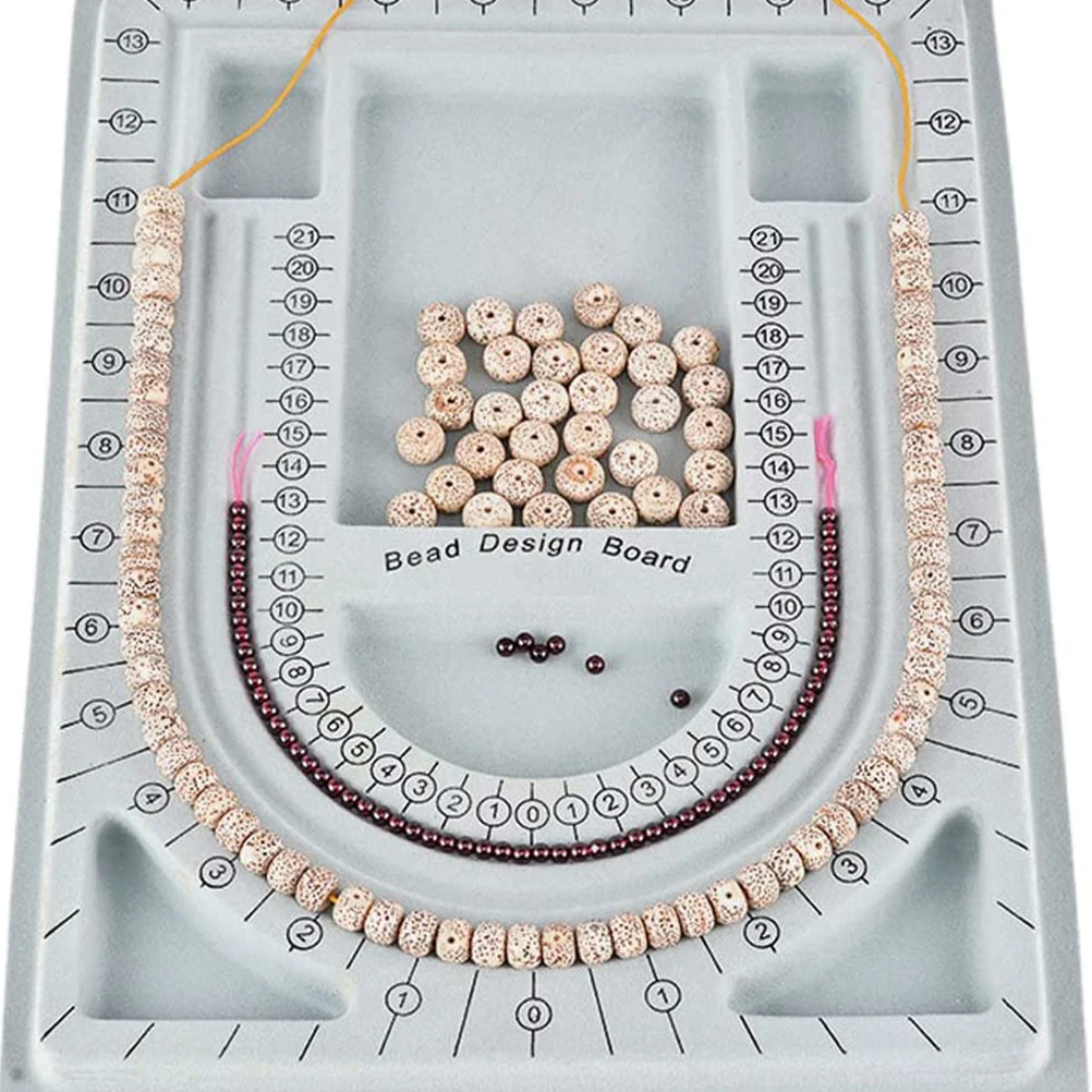 

2 Pcs Design Plate Durable Bead Bead Jewelry Tray Tray Boards Bracelet Layout Jewelry Making Supplies Display Tool