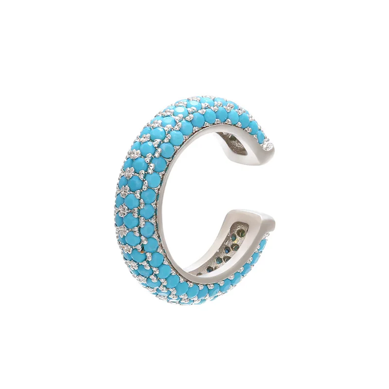 Women's Heart & Star Clip-On Earring Cuff with CZ