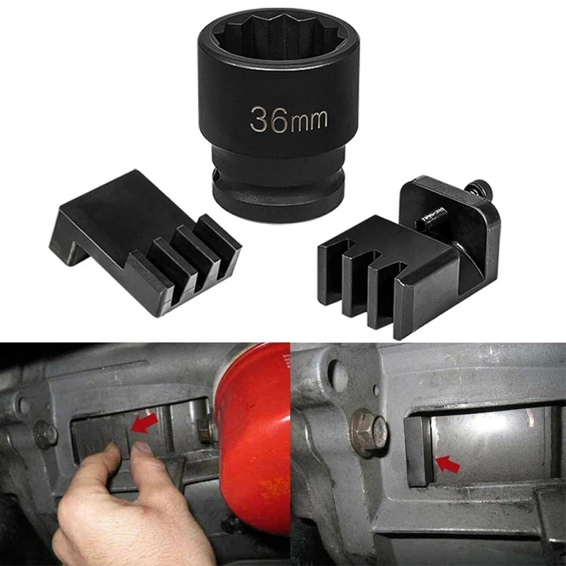 TML Flywheel Locking Tool with 36mm 3/4โโ Socket for 6.6L Duramax Auto Tools Professional
