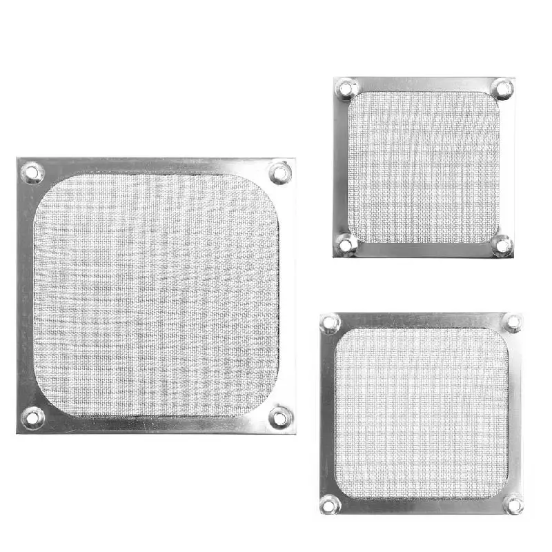 80/120mm Size Metal Dustproof Mesh Dust Filter Net Guard For PC Computer Machine Box Cooling Fan, Computer Fan Dust Filter