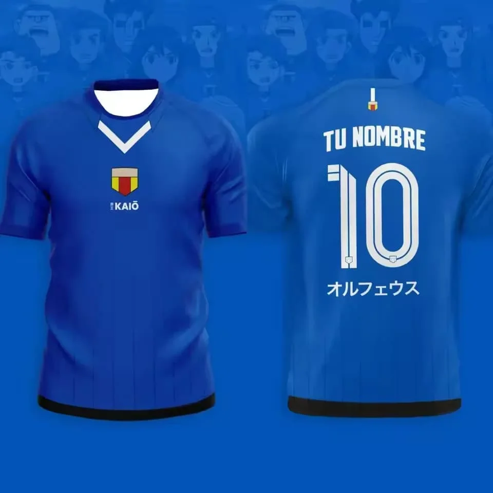 Camiseta de fútbol de Japón Kaio Jersey Inazuma Eleven: Mark Evens, camiseta con estampado 3d para hombres y mujeres, camiseta deportiva de manga corta, camisetas para niños