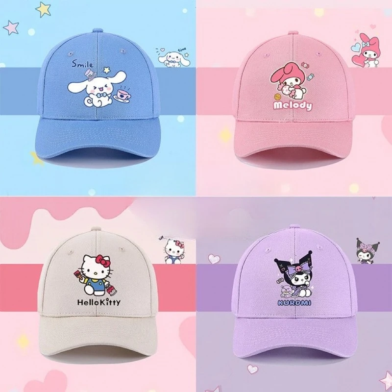 

Детская бейсболка Miniso Kulomi, солнцезащитная бейсболка с героями мультфильмов, милая новая солнцезащитная шляпа с большими полями для девочек