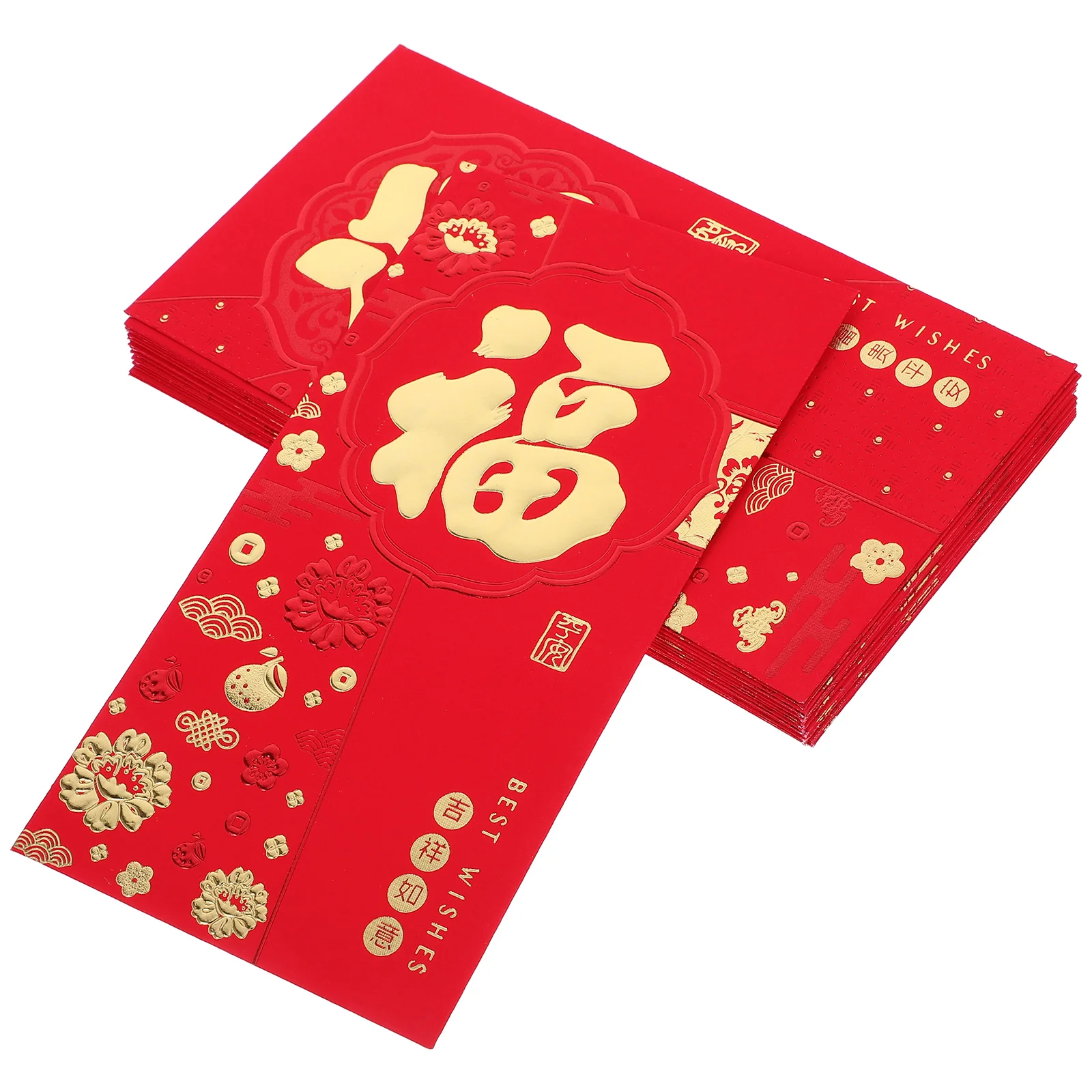 

24pcs Red Envelopes Lunar New Year 2025 Snake Year Festive Chinese Style Money Pockets Paper Red Packets Anti-Wear