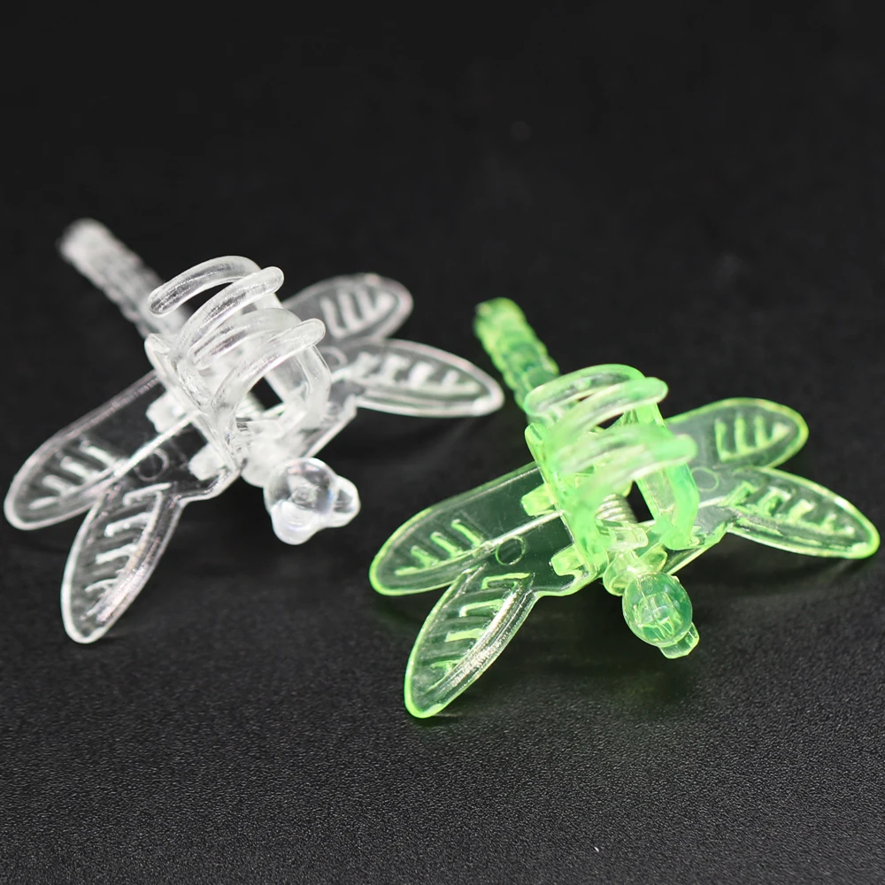 10-100PCS 36x36mm 4-Claw Dragonfly Clips Garden Plants Orchid Clamps for Fixing Climbing Vine Flower Stems Ornamental Decoration