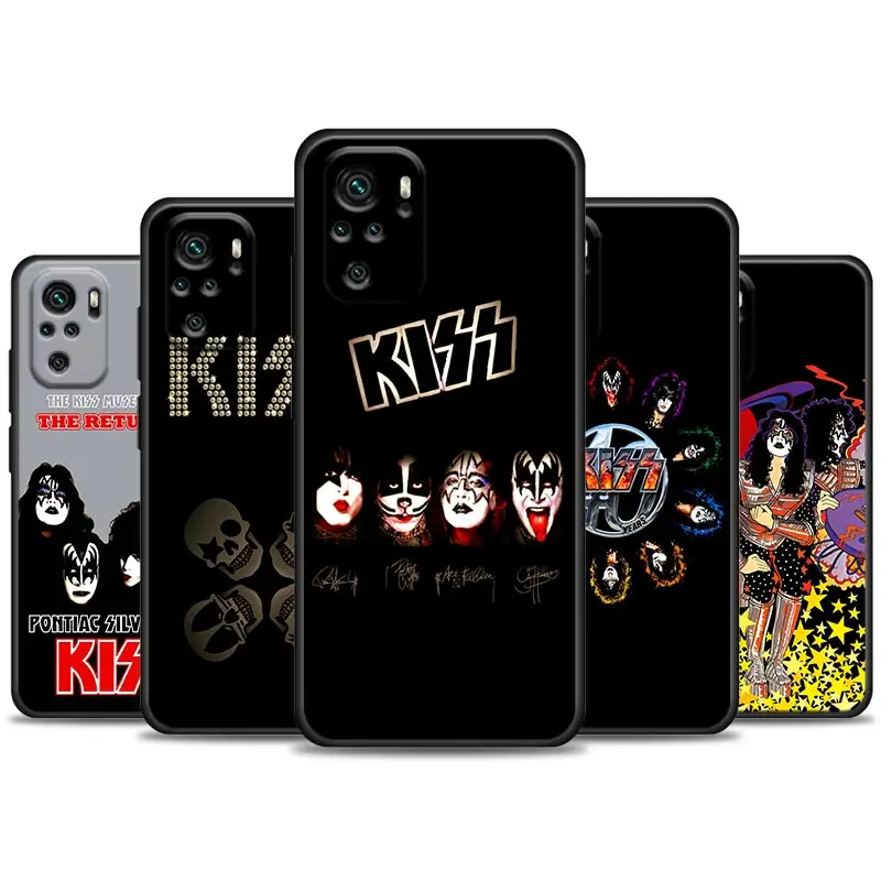 Classics Kiss Rock Band Phone Case For Xiaomi Redmi Note 11 10 9 8 12 Pro Plus 9S 10S 11S Back Cover Redmi Note 10Pro 8Pro Funda