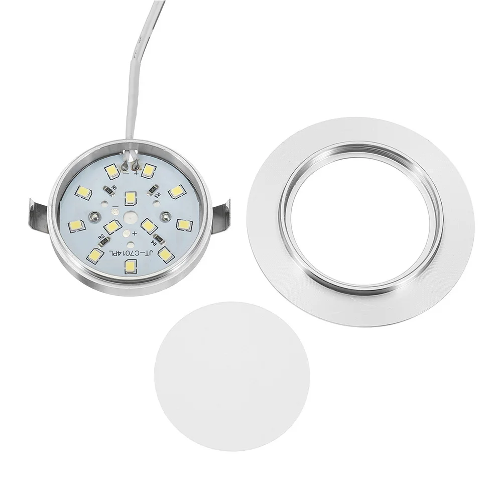 

12-Led Recessed Light 12V For Car Trailer Camper Yacht Bedroom Ceiling Downlight Aluminum Alloy Ip44 Waterproof Easy Install