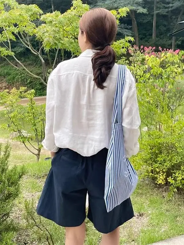 

Белый хлопковый льняной свободный крой Long Sve irt, женская летняя новая тонкая верхняя одежда, корейская версия, солнцезащитный топ