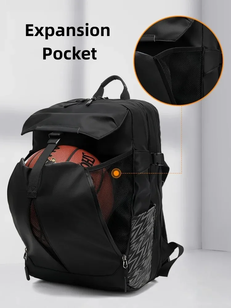 Mochila impermeável multifuncional para laptop, sacos escolares esportivos masculinos para meninos, mochilas estéticas de negócios, 16"