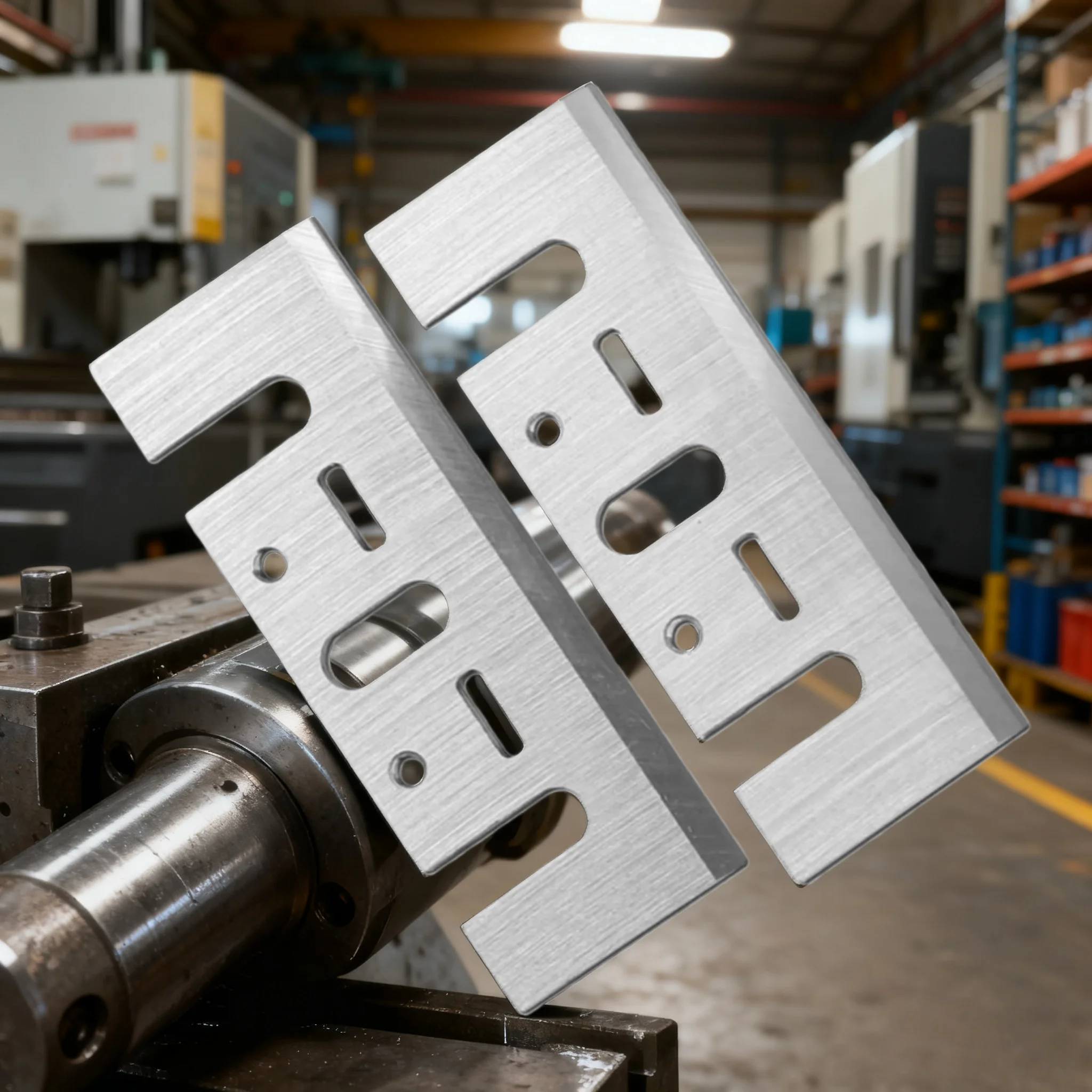 2 قطعة 3-1/4 كربيد يميل شفرة تخطيط سكين 82 مللي متر متوافق استبدال لماكيتا 1900B KP0800 هيتاشي F20 ديوالت D26676 DW680