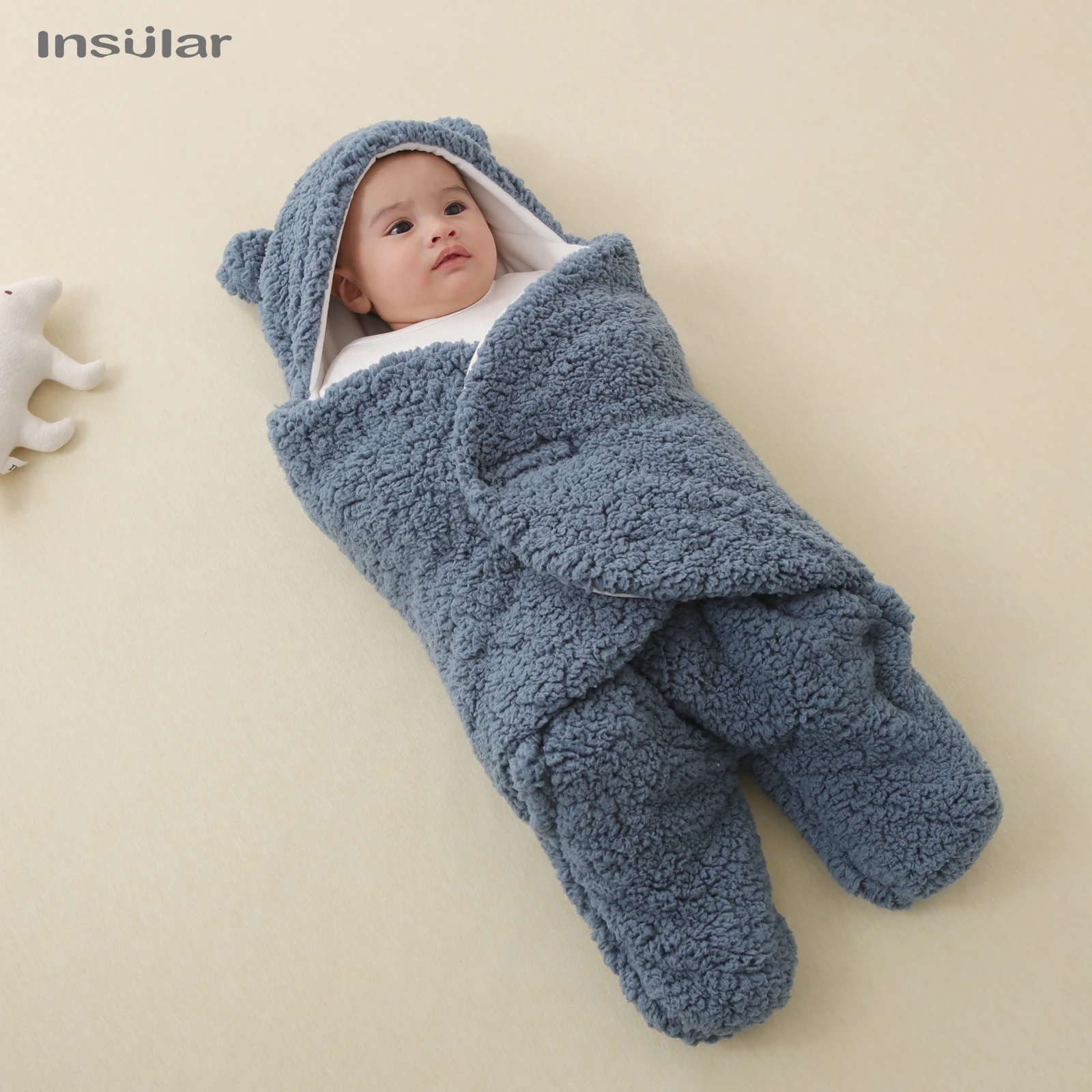 INSULAR Baby Warme Schlafsäcke Neugeborenen Verdicken Schlafsack Infant Weiche Baumwolle Wrap Decken Kokon Typ Herbst Winter 0-6 monate