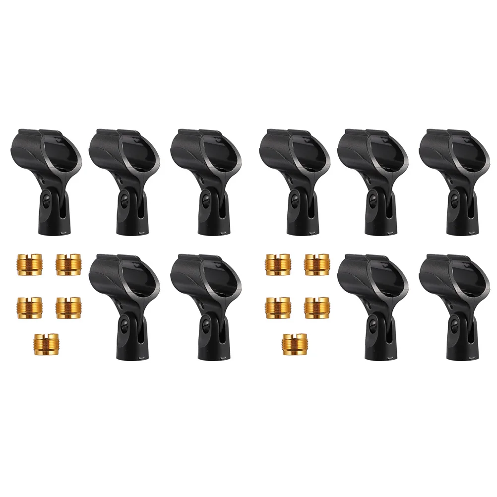 

10 Pcs Microphone St Clip Holder Universal Accessories Female Adapter Durable Stable Easy Use Suitable Various Occasions H held