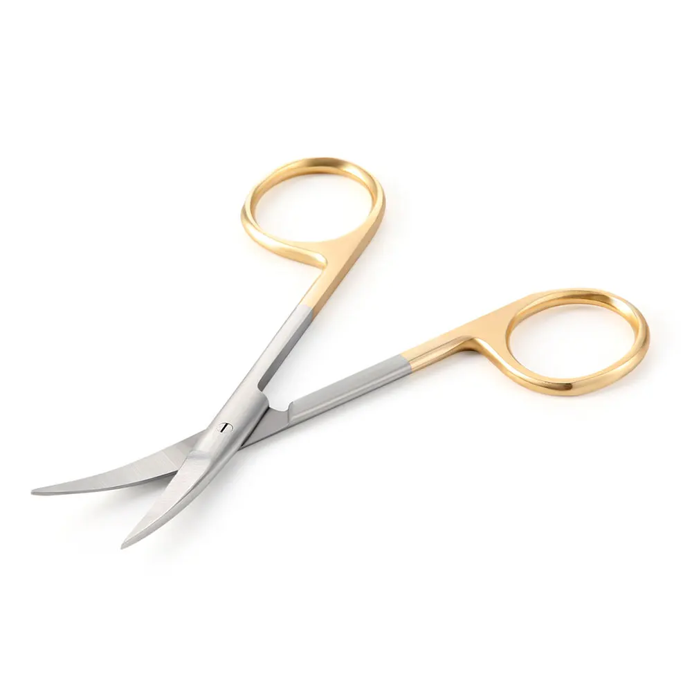 AZDENT Forbici chirurgiche dentali Punta dritta Punta curva 11,5 cm Pinze chirurgiche in acciaio inossidabile Autoclave Strumenti per dentisti