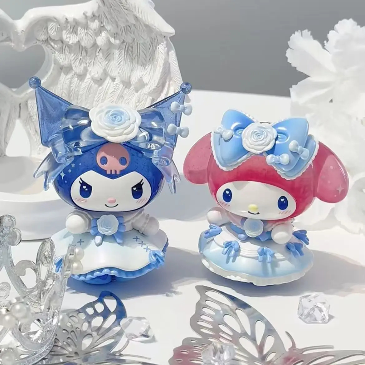 New Sanrio Romantic Wedding Series Blind Box Cute Doll Hello Kitty Daniel Collection Desktop Ornament Fashion Trend Gift view 5