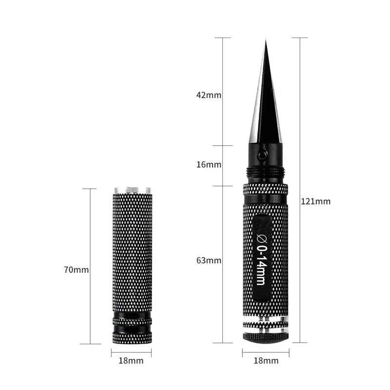 Rc Model Car Tool 0-14mm Hole Opener Aviation Model Drilling And Expanding Hole Car Shell Hole Opener Aluminum Alloy Handle