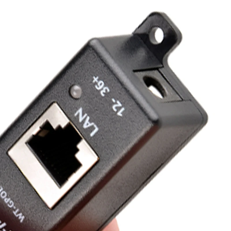 Passive Single Port Gigabit Poe Injector LED Indication Data And Power Mode A & B Shared All 4 Paired Durable