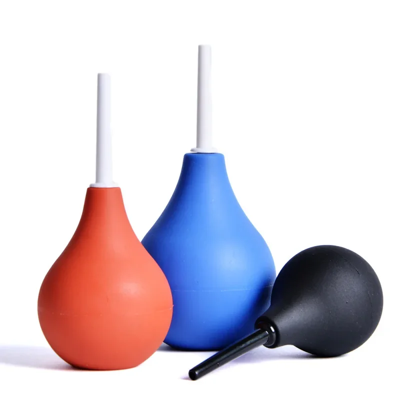 Silicone ball anal bowel enema device vaginal irrigator more style butt plug anus shower cleaning adult sex toys for men women