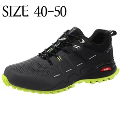 New Men's Trail Running Shoes Lightweight Trekking Sneakers Outdoor Walking Jogging Tennis Walking Shoes Big Size 40-50