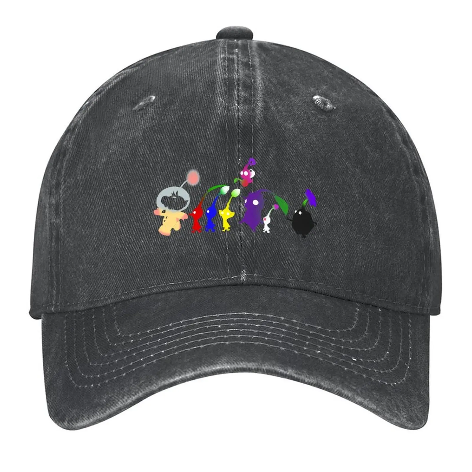 

2026 Pikmin Colored Silhouettes Baseball Cap Fishing Caps Man Unique Hats Custom Hat Icon Women's 2025 Men's