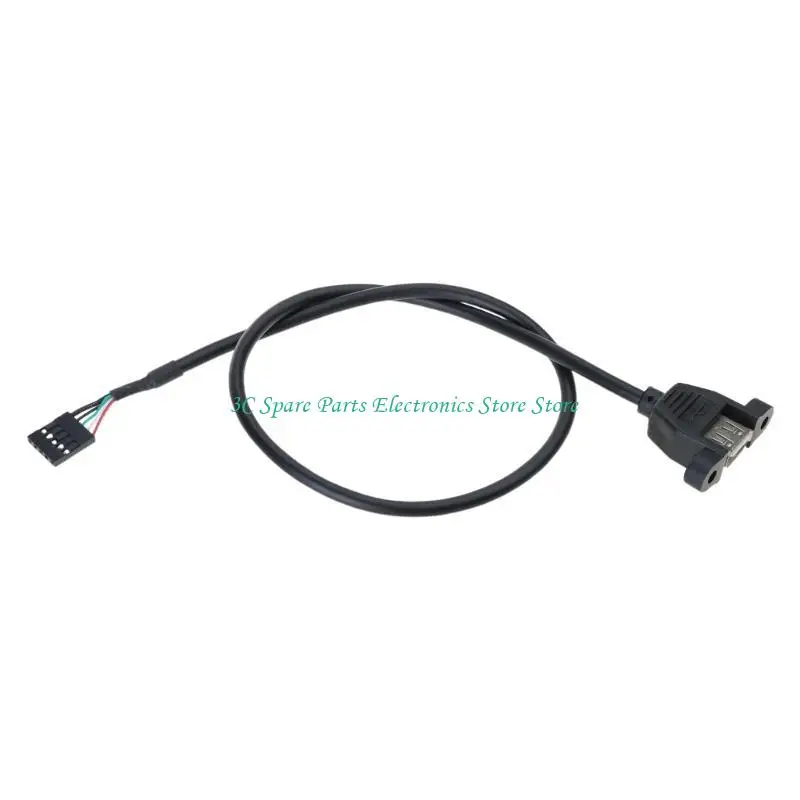 SZ 5Pin USB IDC Motherboard Header Cable USB2.0 Female to 5Pin Female USB IDC Header for Seamlessly Device Integration