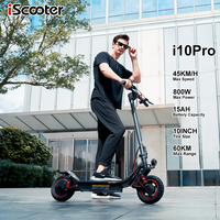iScooter i10Pro Foldable Adult Electric Scooter E-Scooter 45 KM/H Electric Kick Scooter 800W Skateboards 48V 15Ah Kickboard