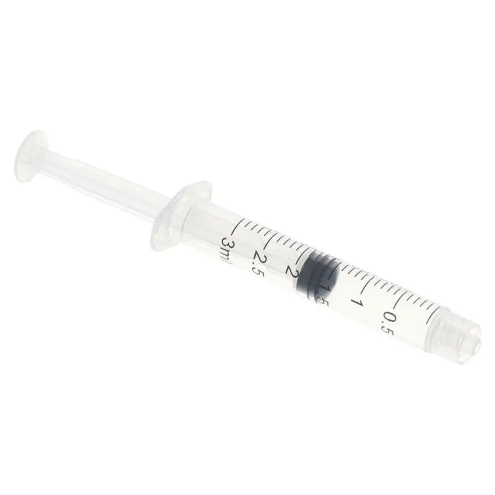 

100Pcs Transparent Luer Lock Syringes Plastic Dispensing Glue Tool 3ml Injector Syringe Glue Syringe and Liquid